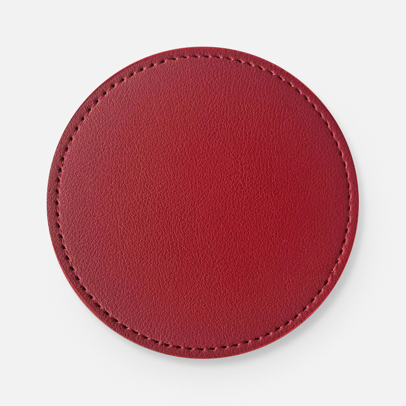 Custom PU Leather Logo Coasters
