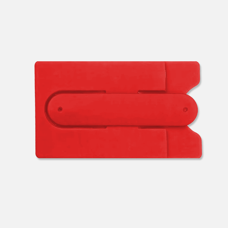 Custom Logo Silicone Phone Wallet Stand