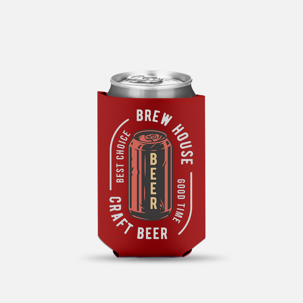 Custom Logo Neoprene Beer Can Holder