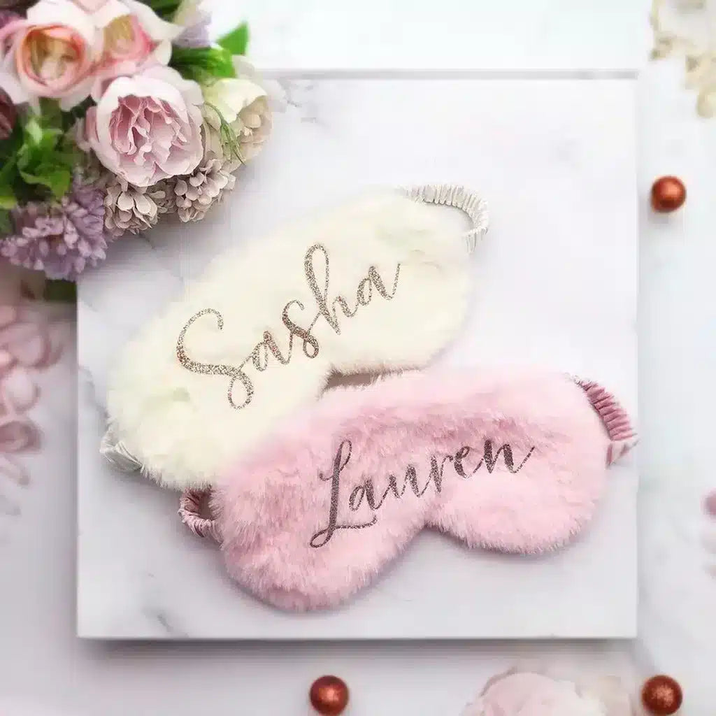 Plush Rabbit Hair Sleep Mask