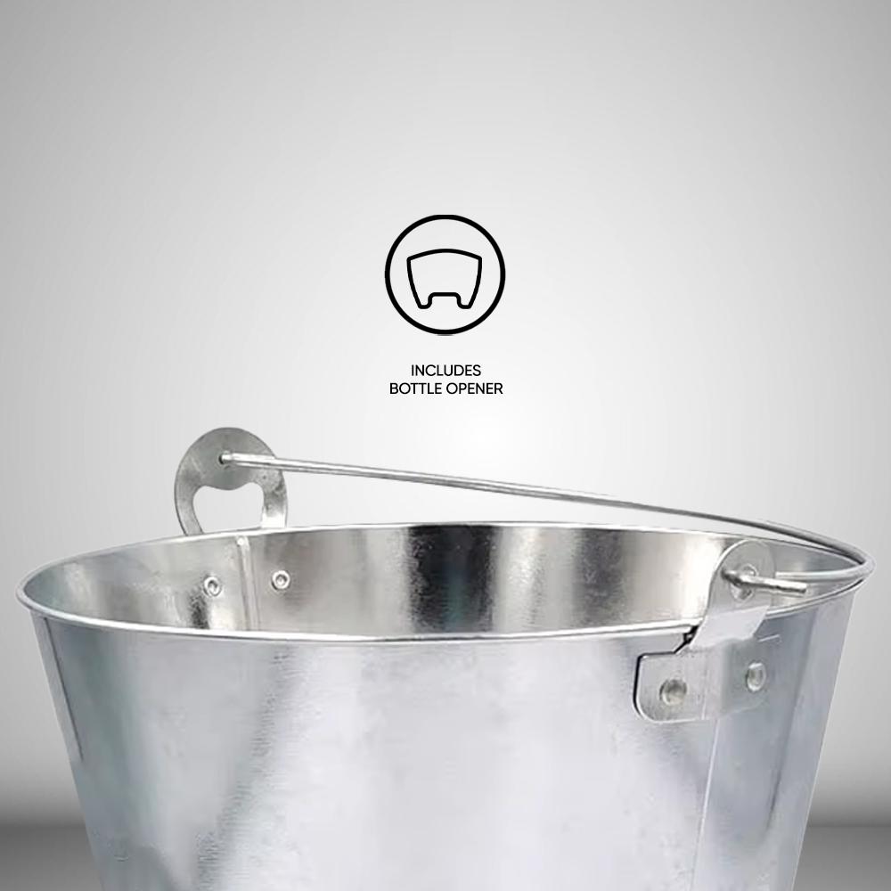 Custom 5L Galvanized Metal Ice Bucket
