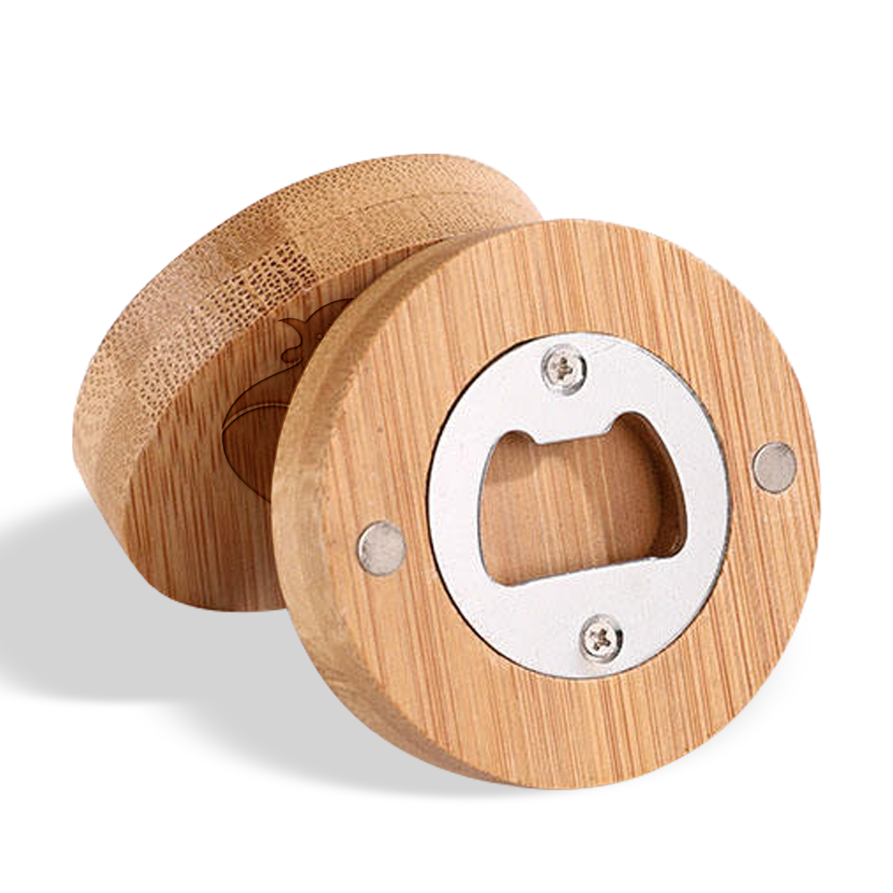 Custom Logo Wooden Magnetic Bottle Opener
