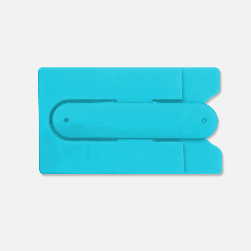 Custom Logo Silicone Phone Wallet Stand