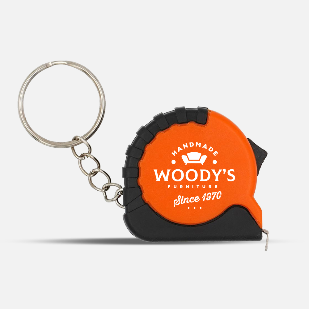 Custom Logo Mini Tape Keychain