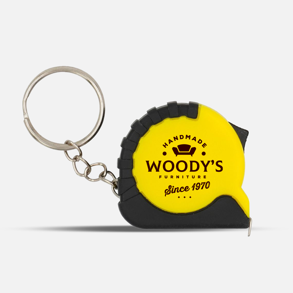 Custom Logo Mini Tape Keychain