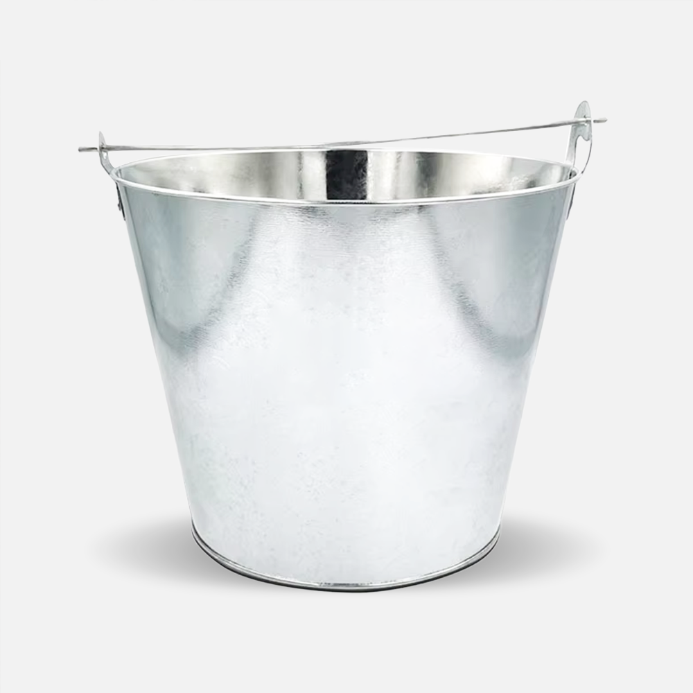 Custom 5L Galvanized Metal Ice Bucket