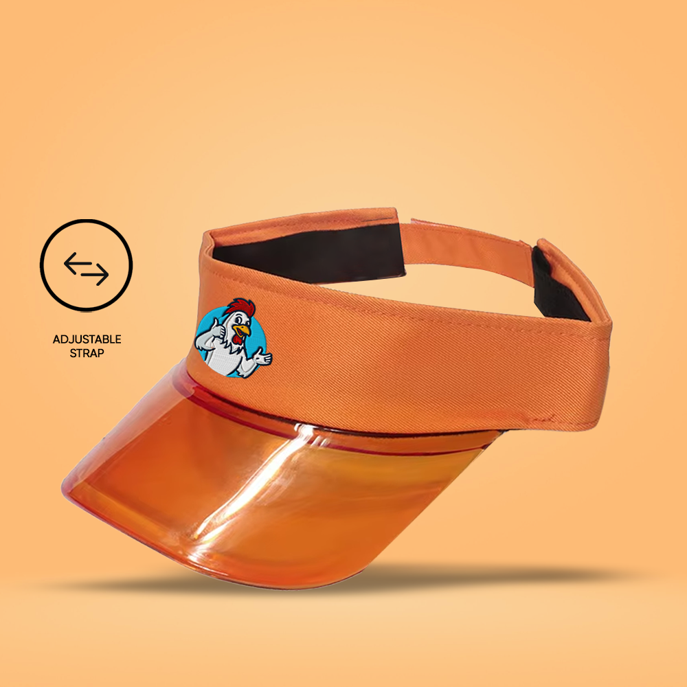 Custom Transparent PVC Sports Visor Hat