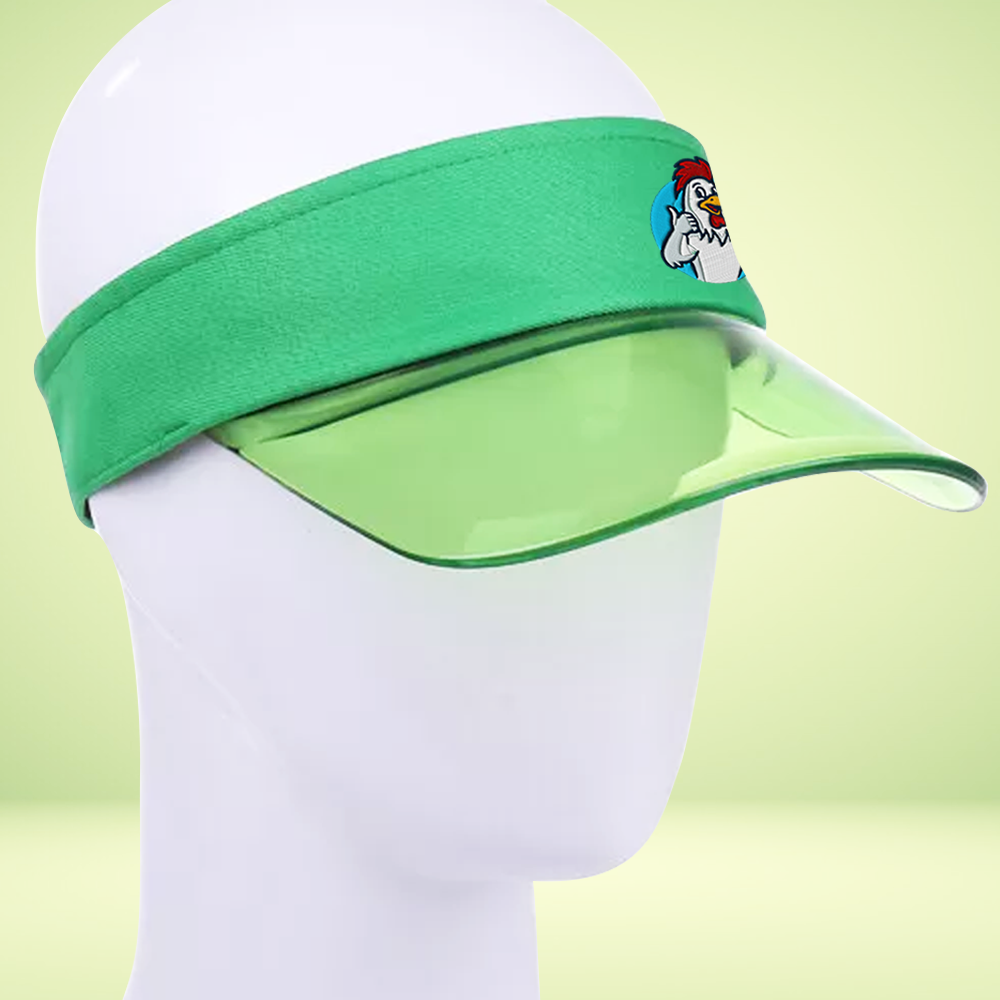 Custom Transparent PVC Sports Visor Hat