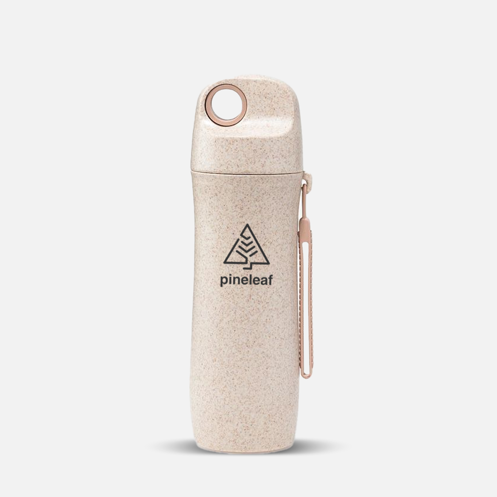 Custom Biodegradable Wheat Straw Water Bottle