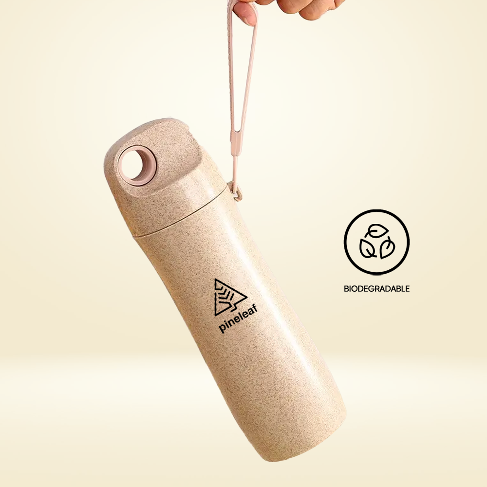 Custom Biodegradable Wheat Straw Water Bottle