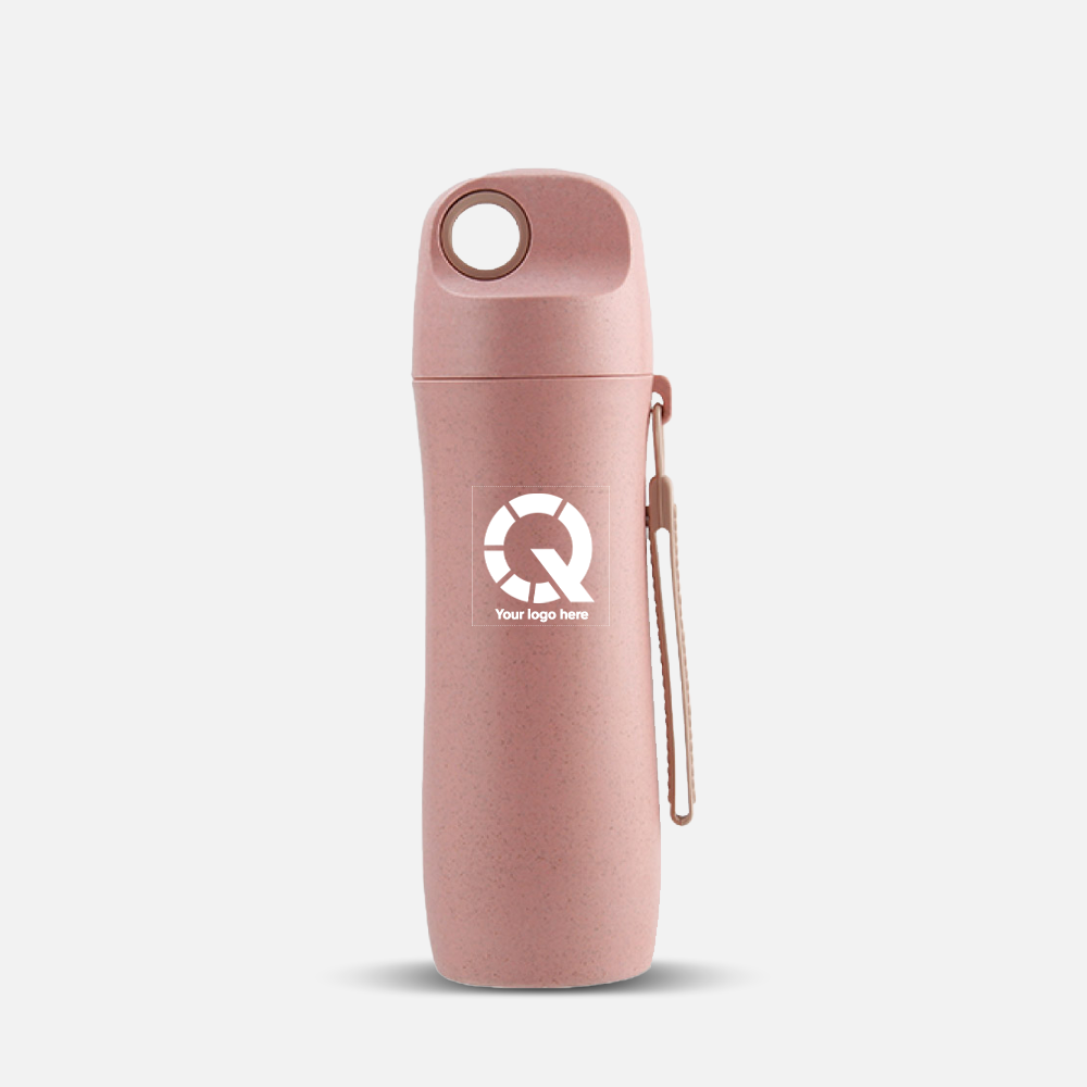 Custom Biodegradable Wheat Straw Water Bottle
