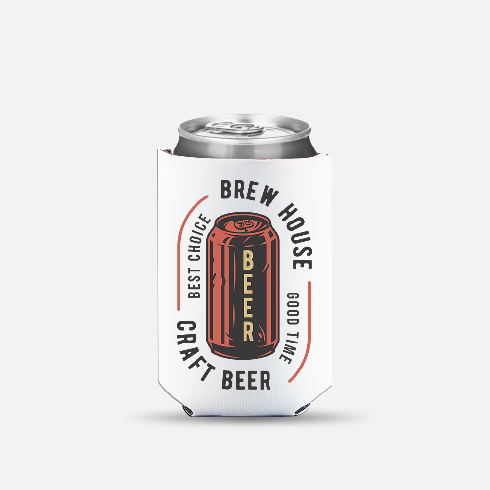 Custom Logo Neoprene Beer Can Holder