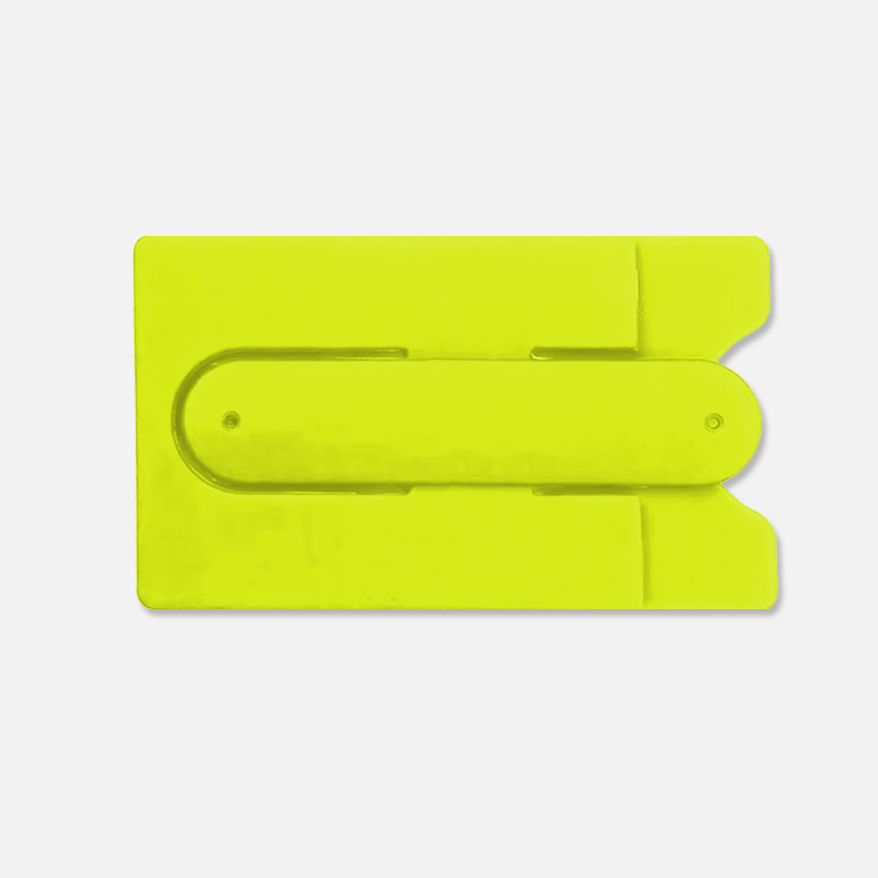 Custom Logo Silicone Phone Wallet Stand