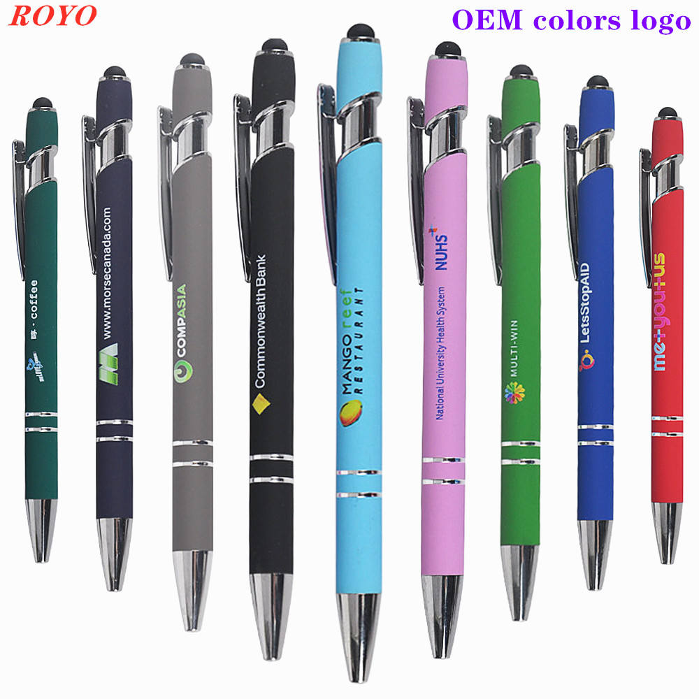 Custom Logo Metal Stylus Ballpoint Pen