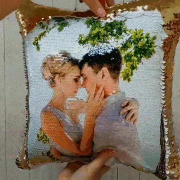 Double Sided Reversible Sequin Pillow