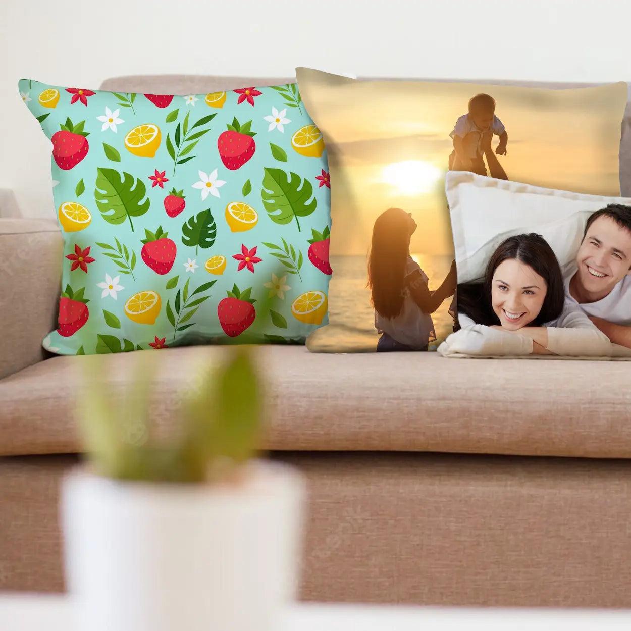 Photo Pillow (Editable Text)