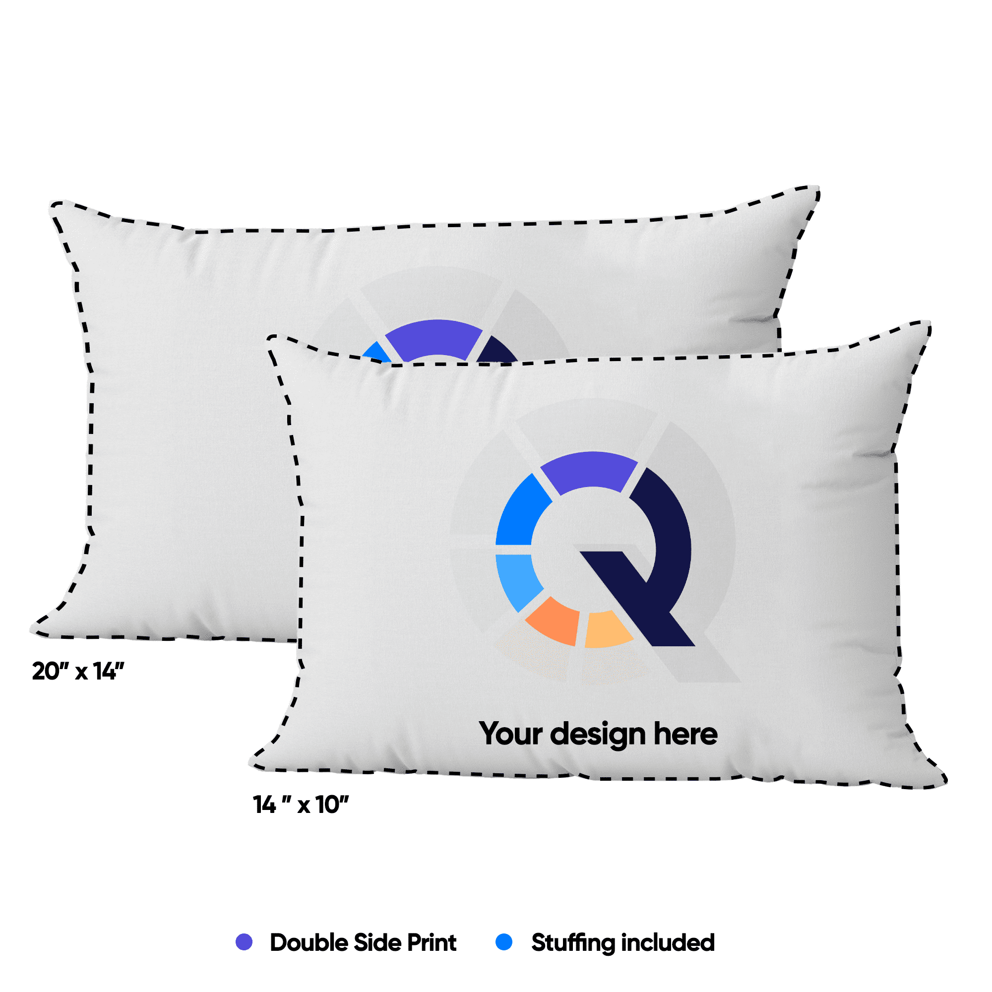 Photo Pillow (Editable Text)