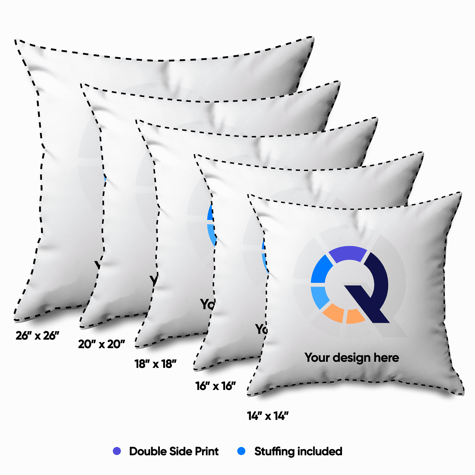 Photo Pillow (Editable Text)