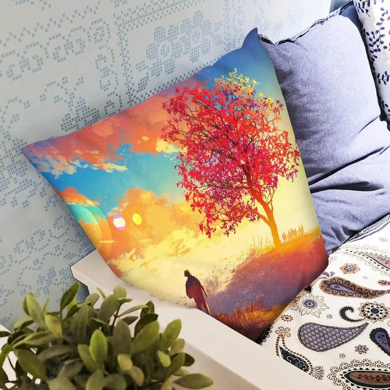 Photo Pillow (Editable Text)