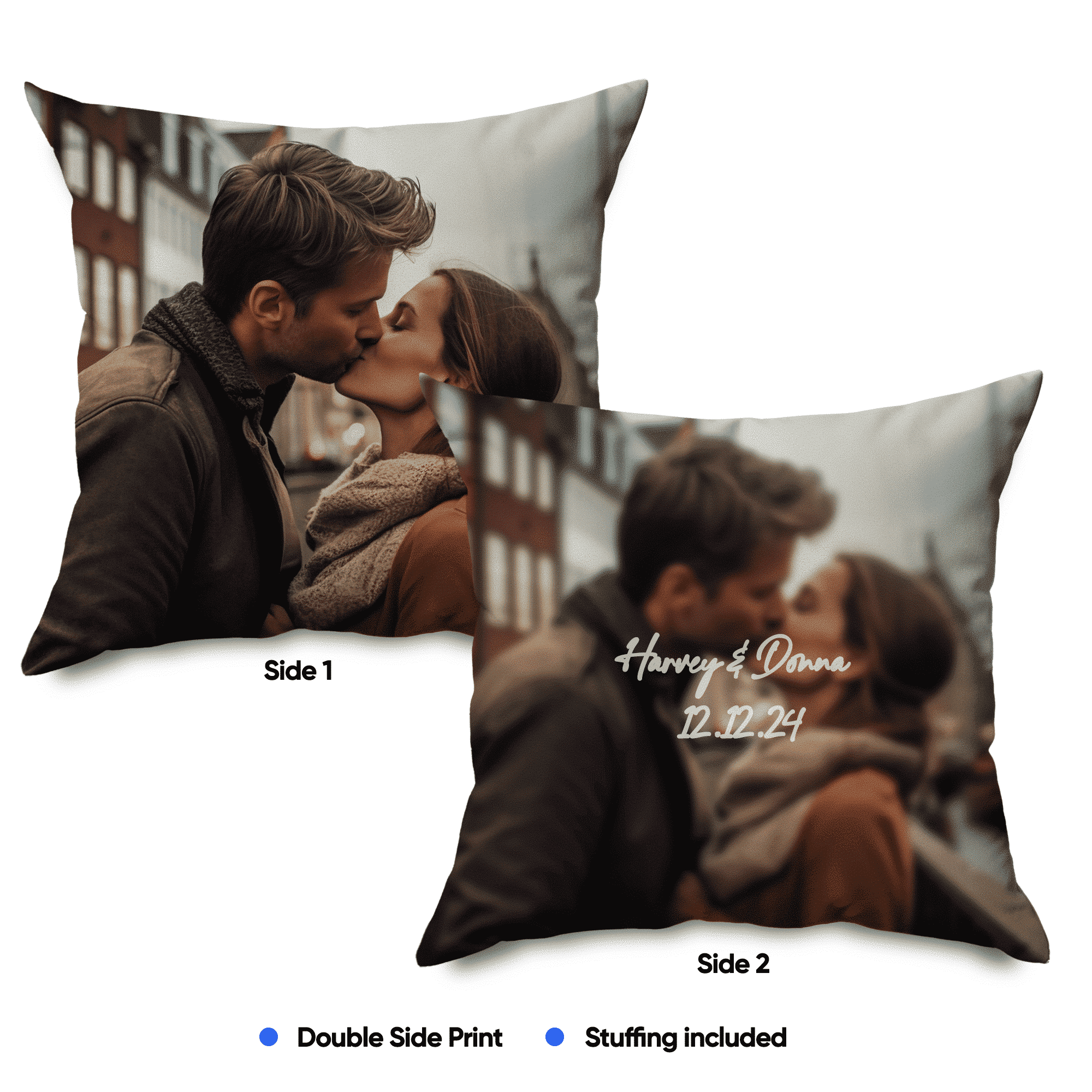 Photo Pillow (Editable Text)