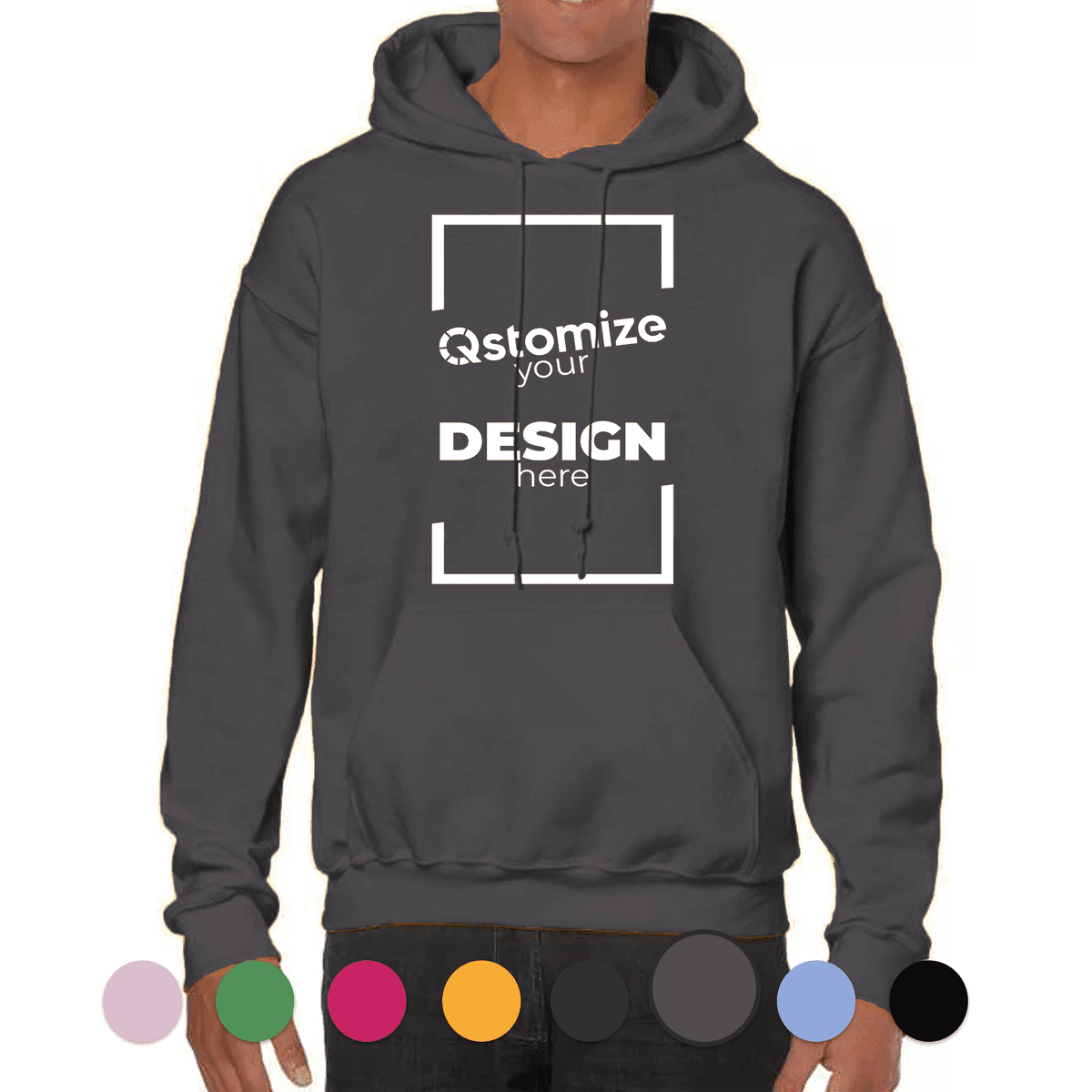 Custom Gildan - Heavy Blend™ Hooded Sweatshirt - 18500 -Qstomize.com