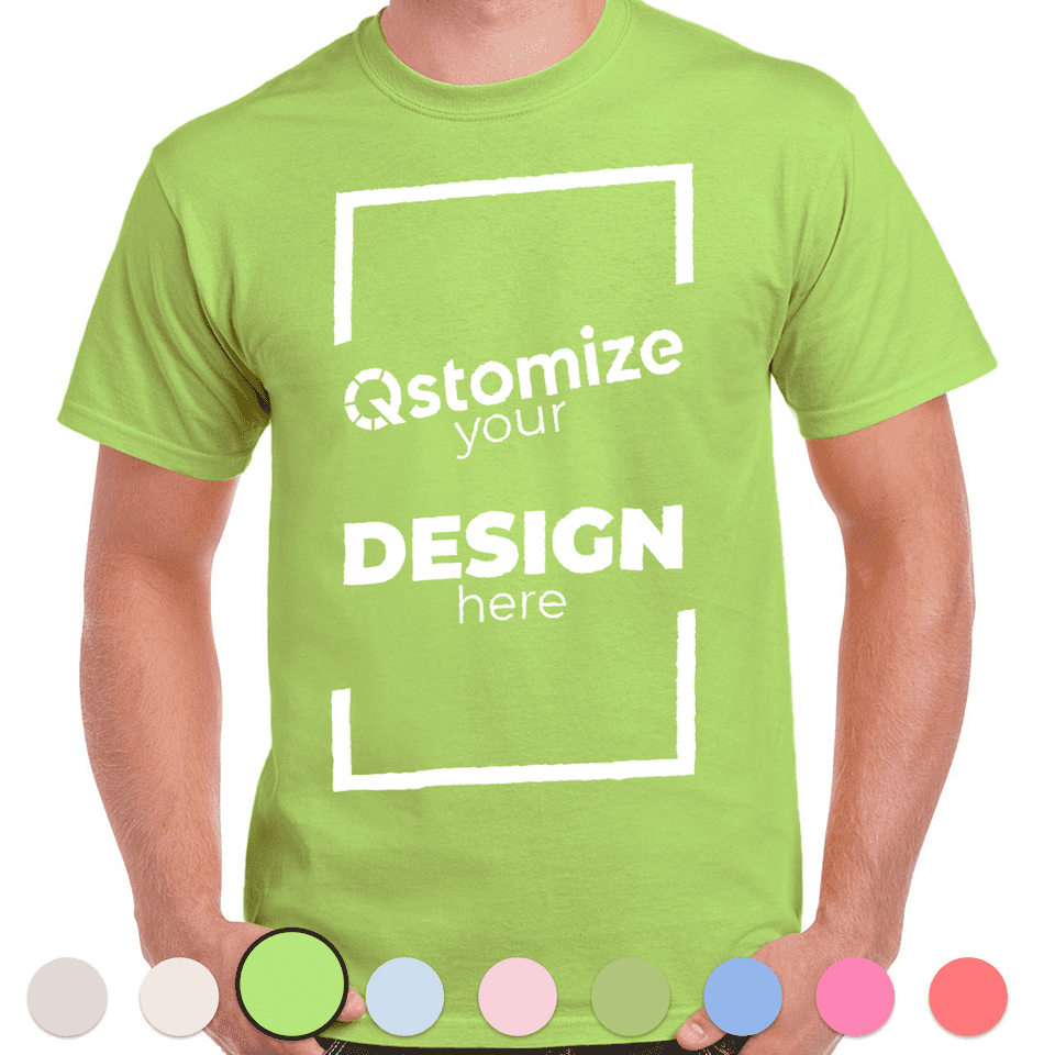 Custom Gildan - Heavy Cotton™ T-Shirt - 5000 Lime-Qstomize.com