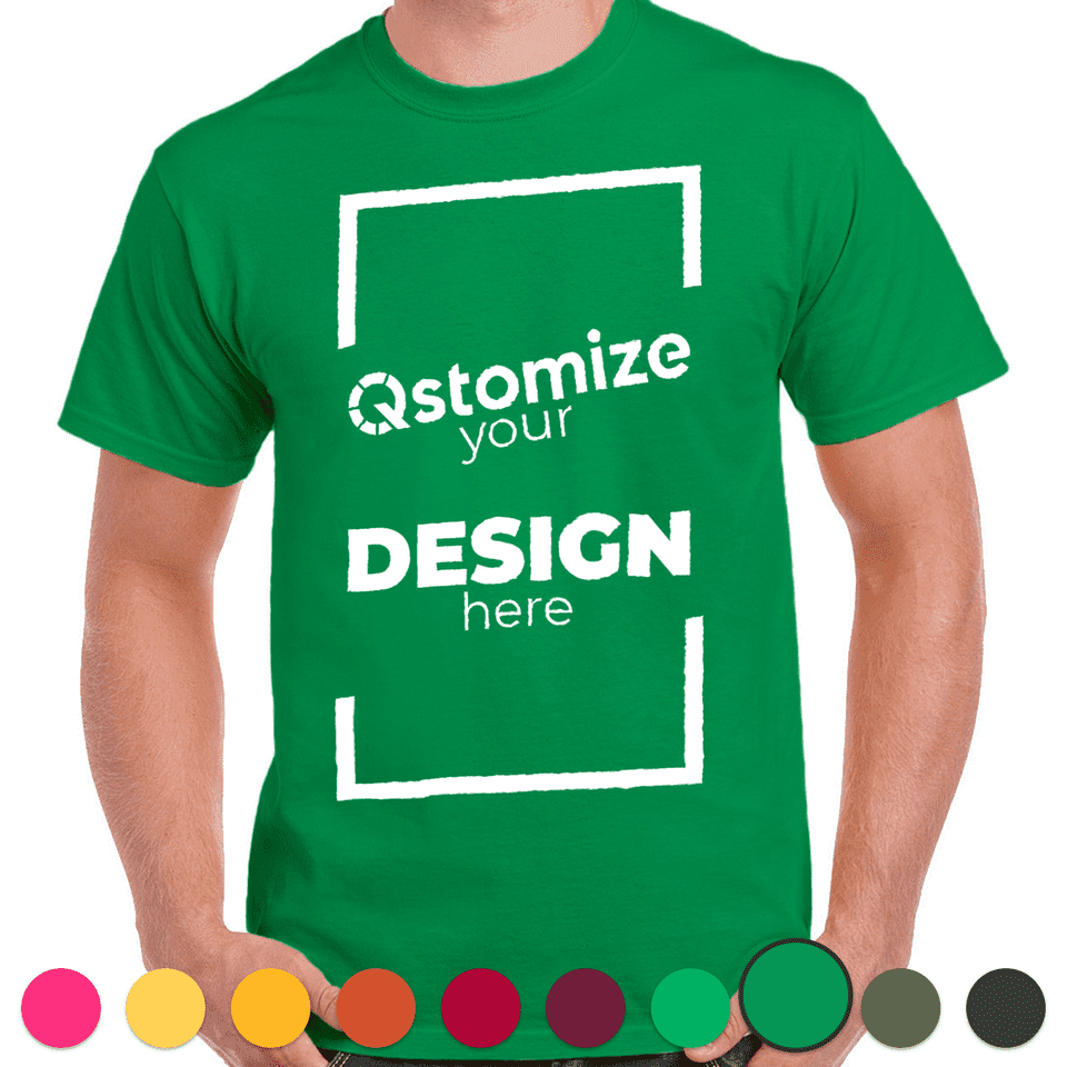 Custom Gildan - Heavy Cotton™ T-Shirt - 5000 Antique Irish Green-Qstomize.com