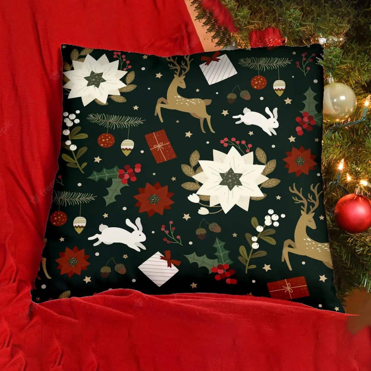 Photo Pillow (Editable Text)