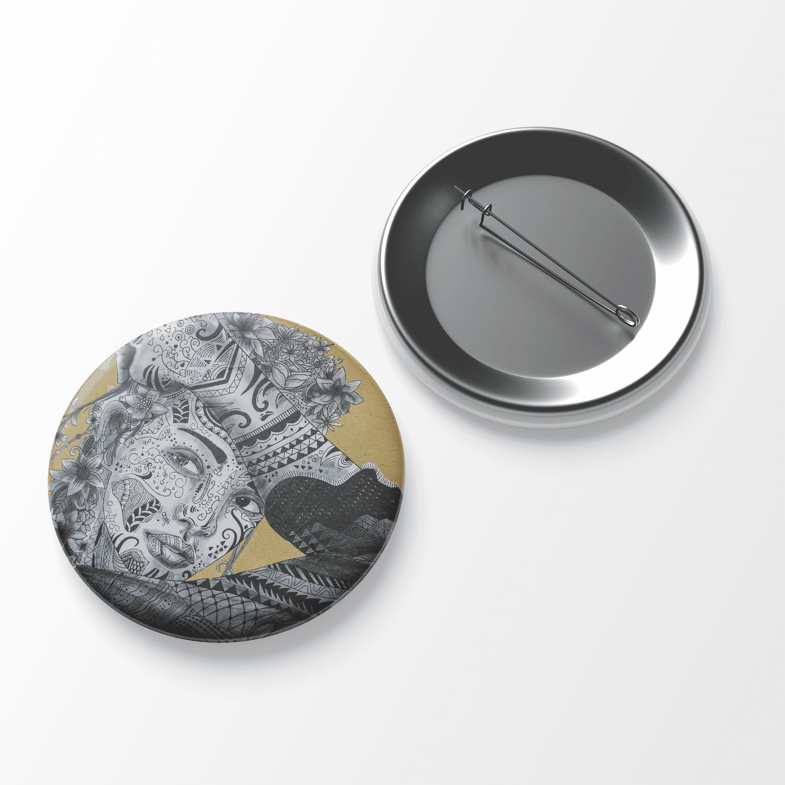 Round Pin Button