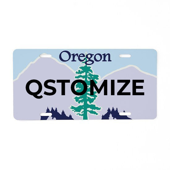 Oregon Personalized License Plate