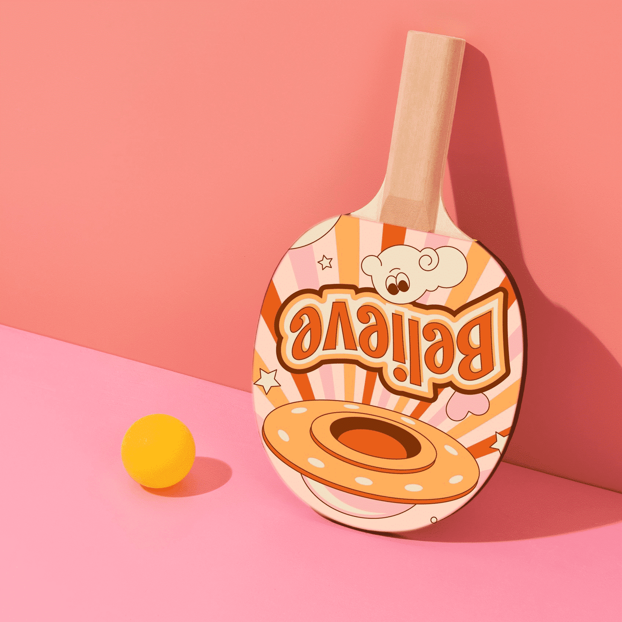 Ping Pong Paddle (Single)