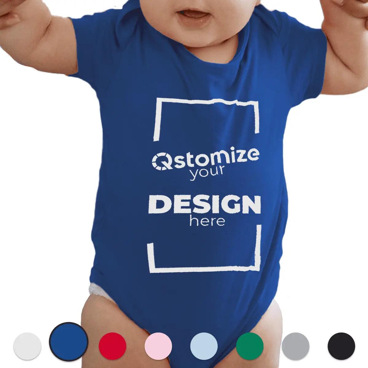 Custom Rabbit Skins - Infant Baby Rib Bodysuit - 4400 Royal-Qstomize.com