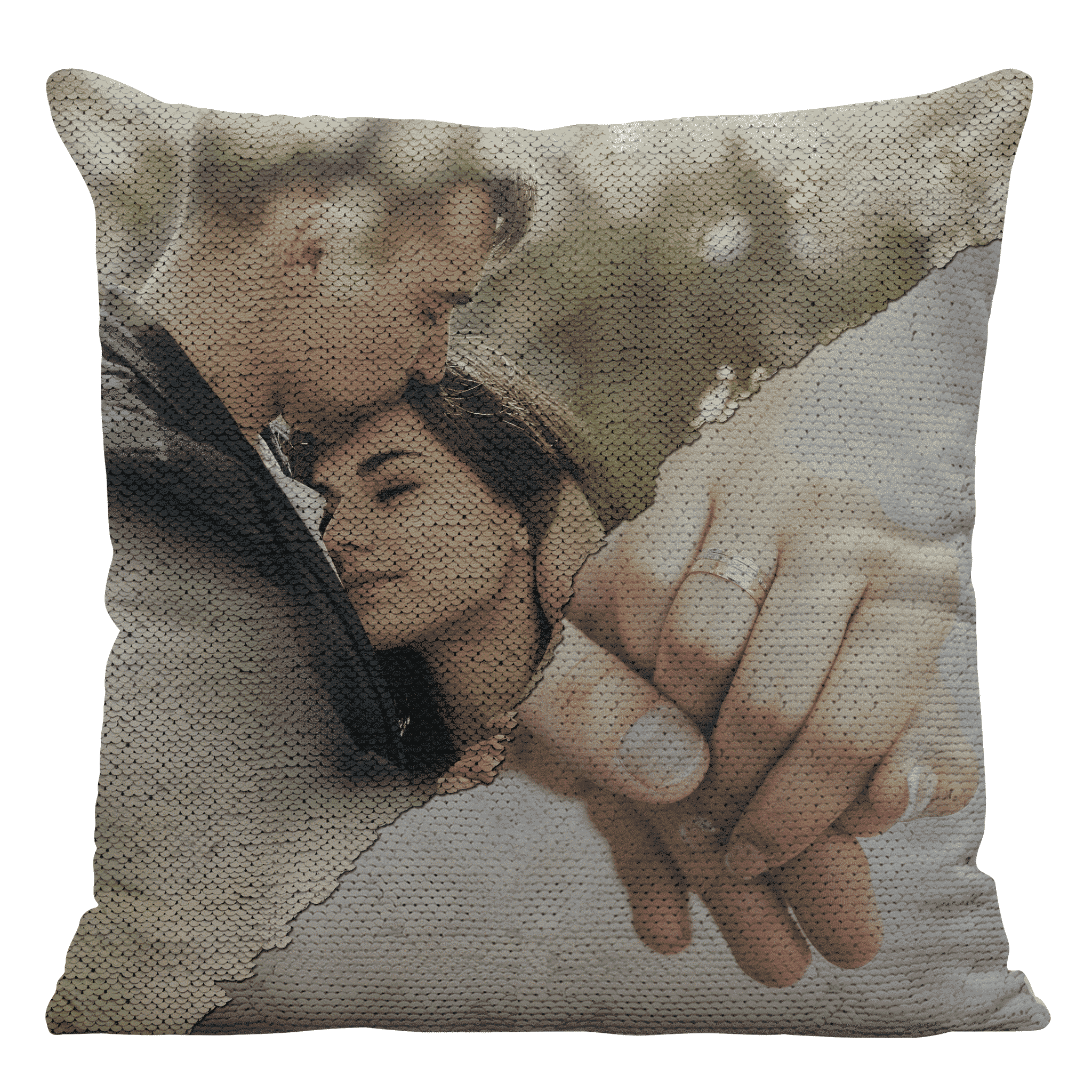 Double Image Reversible Sequin Pillow