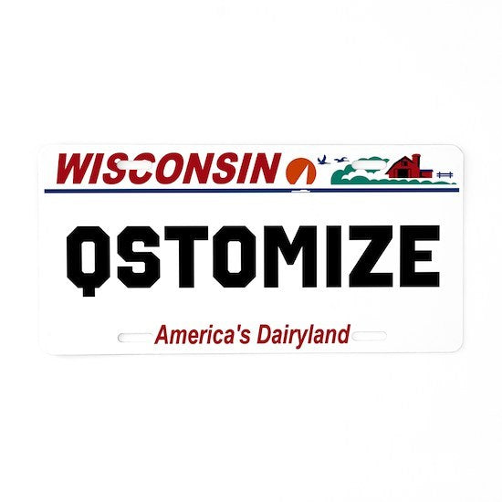 Wisconsin Personalized License Plate