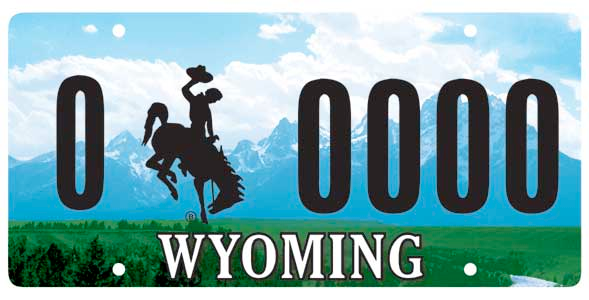 Wyoming Personalized License Plate