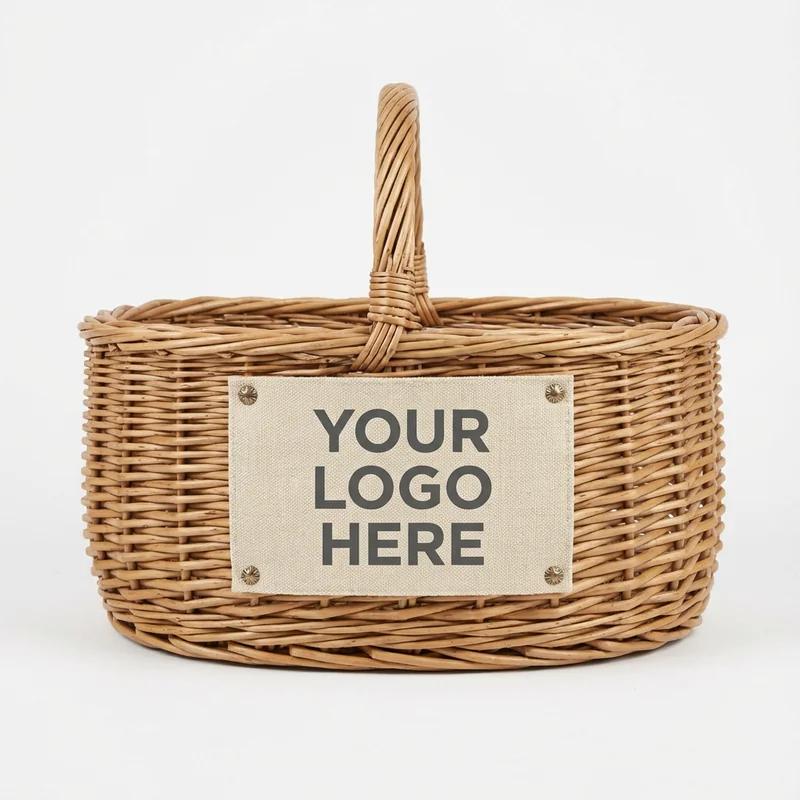 Cesta de regalo de mimbre
