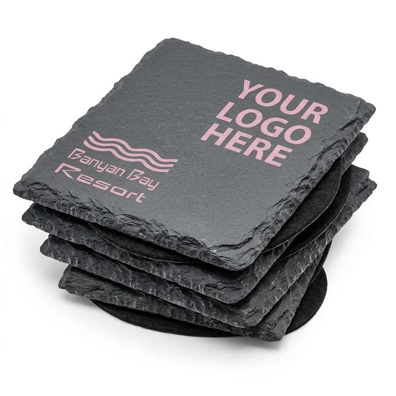 Glacier Frost 4-Pack Slate Coasters Elite thumb 2