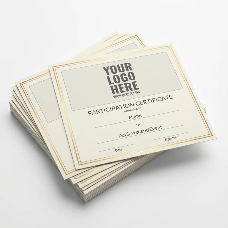 Paquete de certificado de participación