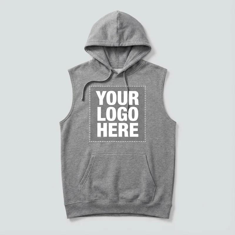Sweat à capuche sans manches