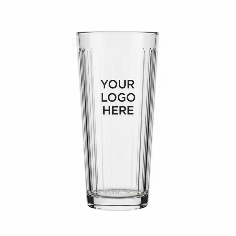 Striped Highball Glass with Straw 17oz thumb 2