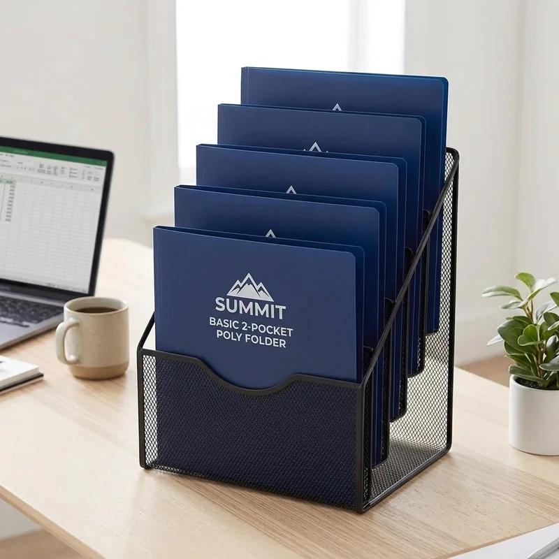 Summit Basic 2-Pocket Poly Folder thumb 2