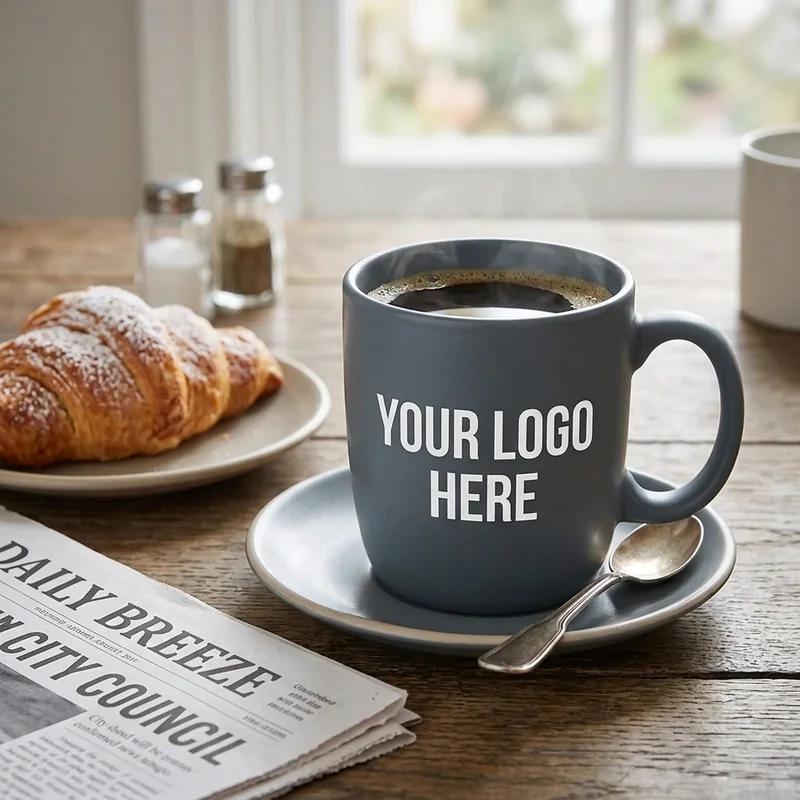 Summit Ceramic Bistro Mug Slate thumb 3