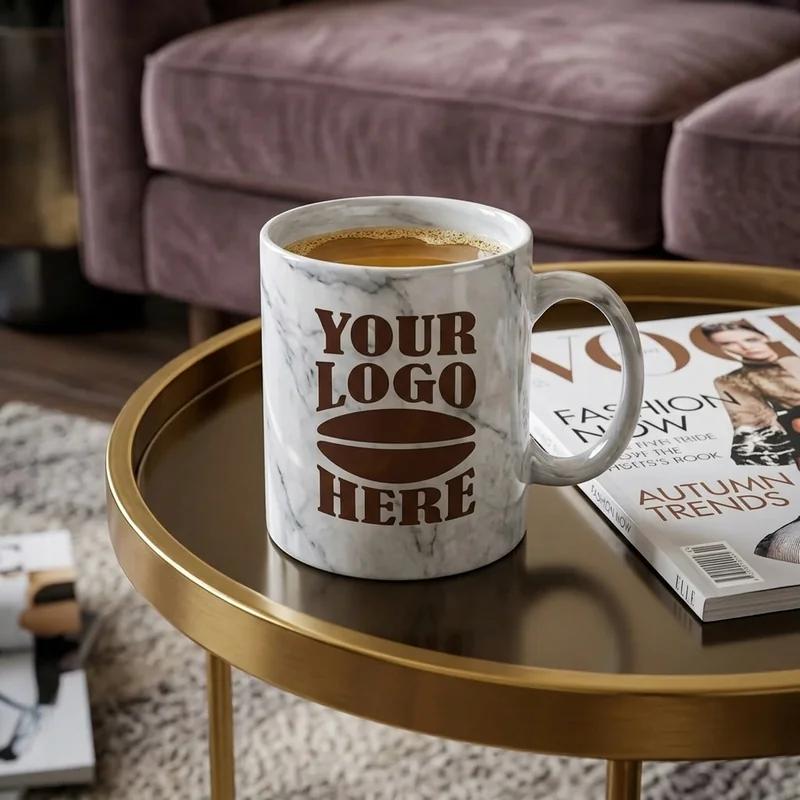 Urban Loft Glossy Marble Mug thumb 3