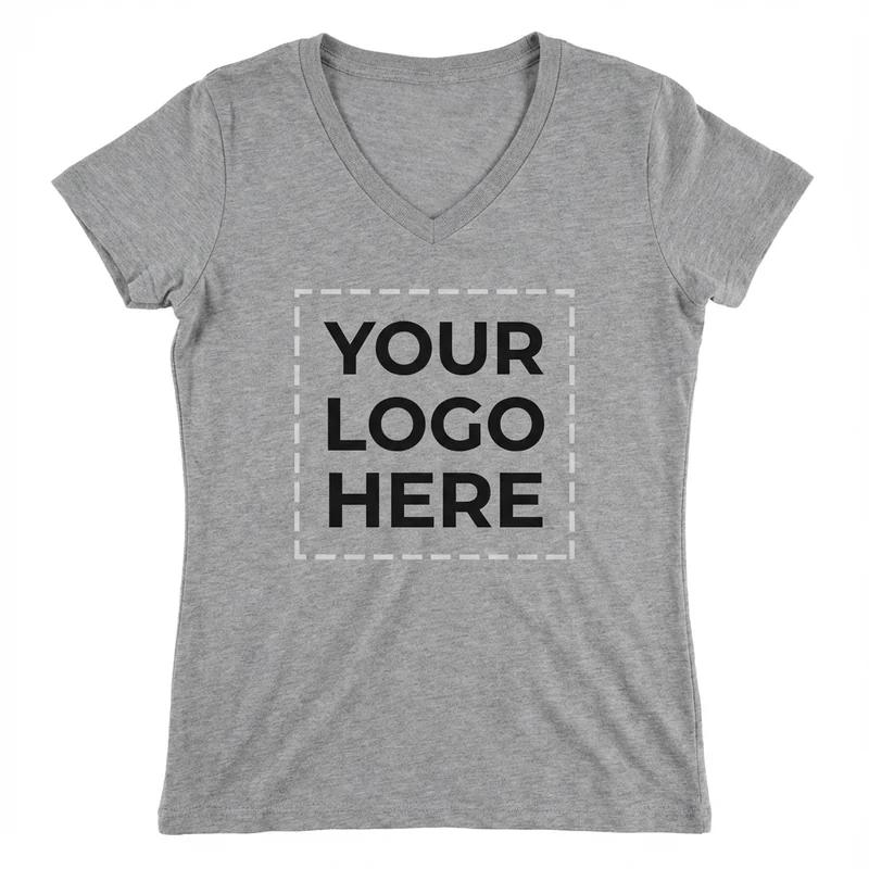 Camiseta de mujer con cuello en V