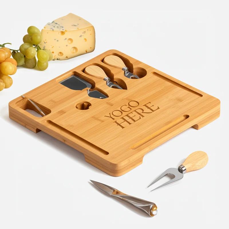 Bamboo Cheese Board with Tools