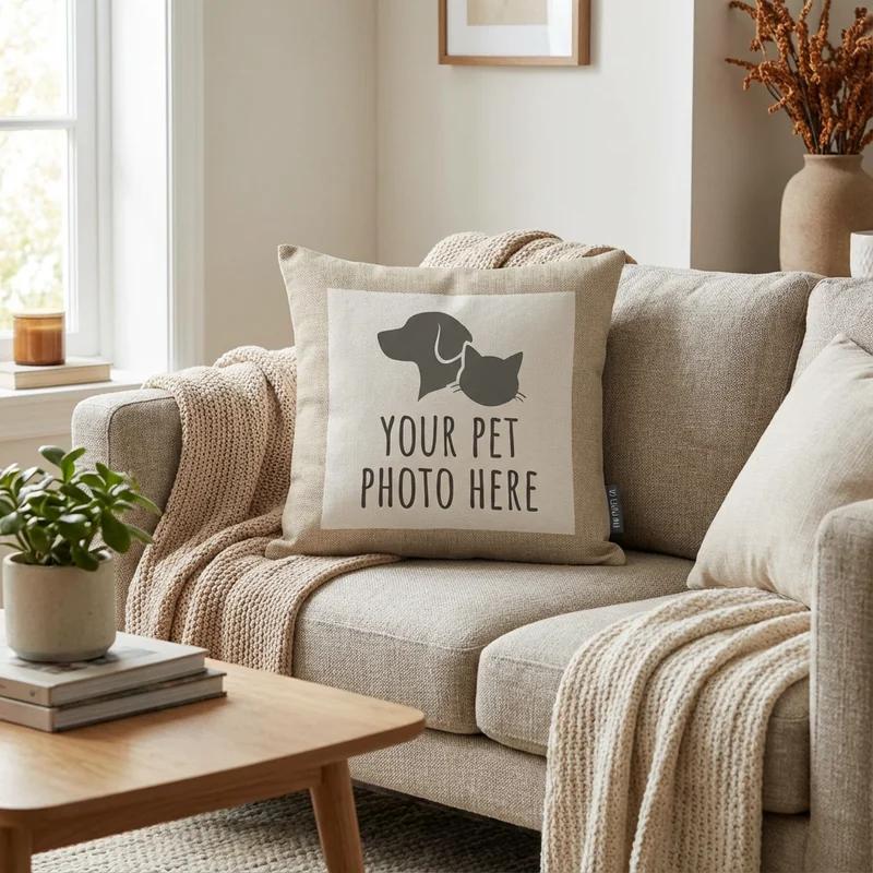 Custom Pet Photo Pillow