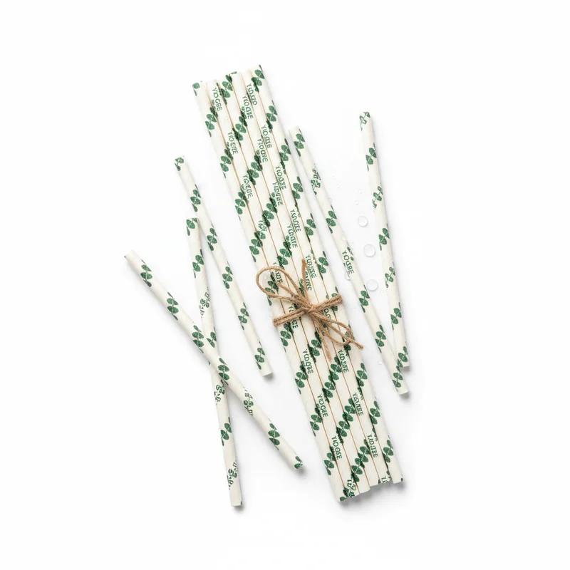 Pajitas de papel impresas personalizadas