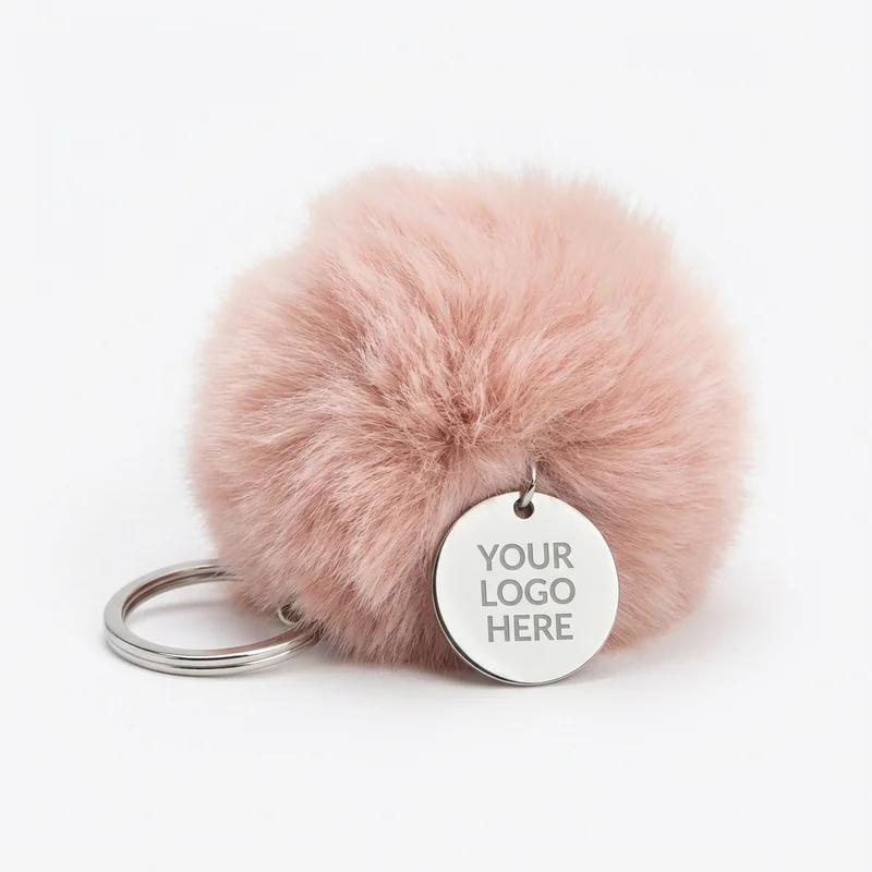 Fluffy Pom-Pom Keychain