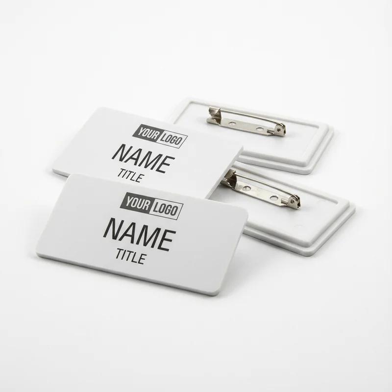 Rektangulært Navneskilt med Nål