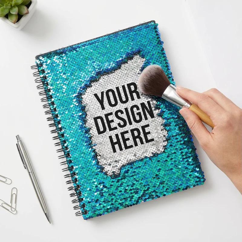 Reversible Sequin Notebook